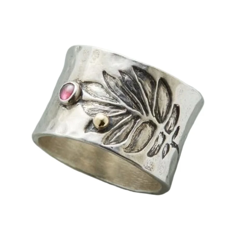 Новое модное повседневное кольцо унисекс роскошное ретро-кольцо в форме листьев