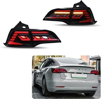 led tail lights for tesla model 3 model y 2017 2022 with start up animation sequential indicator us version rear