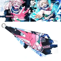 himiko toga cute women keychain for car keys bag backpack charm my hero academia anime accessories men keyring kawaii jewelry