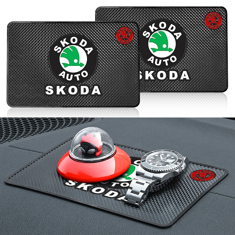 

Car Anti-Slip Mat Dashboard Phone Holder Sticky Non Slip PVC Mats For Skoda Octavia Rapid Kodiaq Karoq Superb Fabia Kamiq Yeti