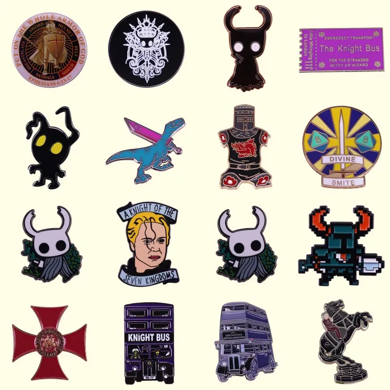 Отличное качество эмалированные булавки в виде Красного Креста храма Соломона