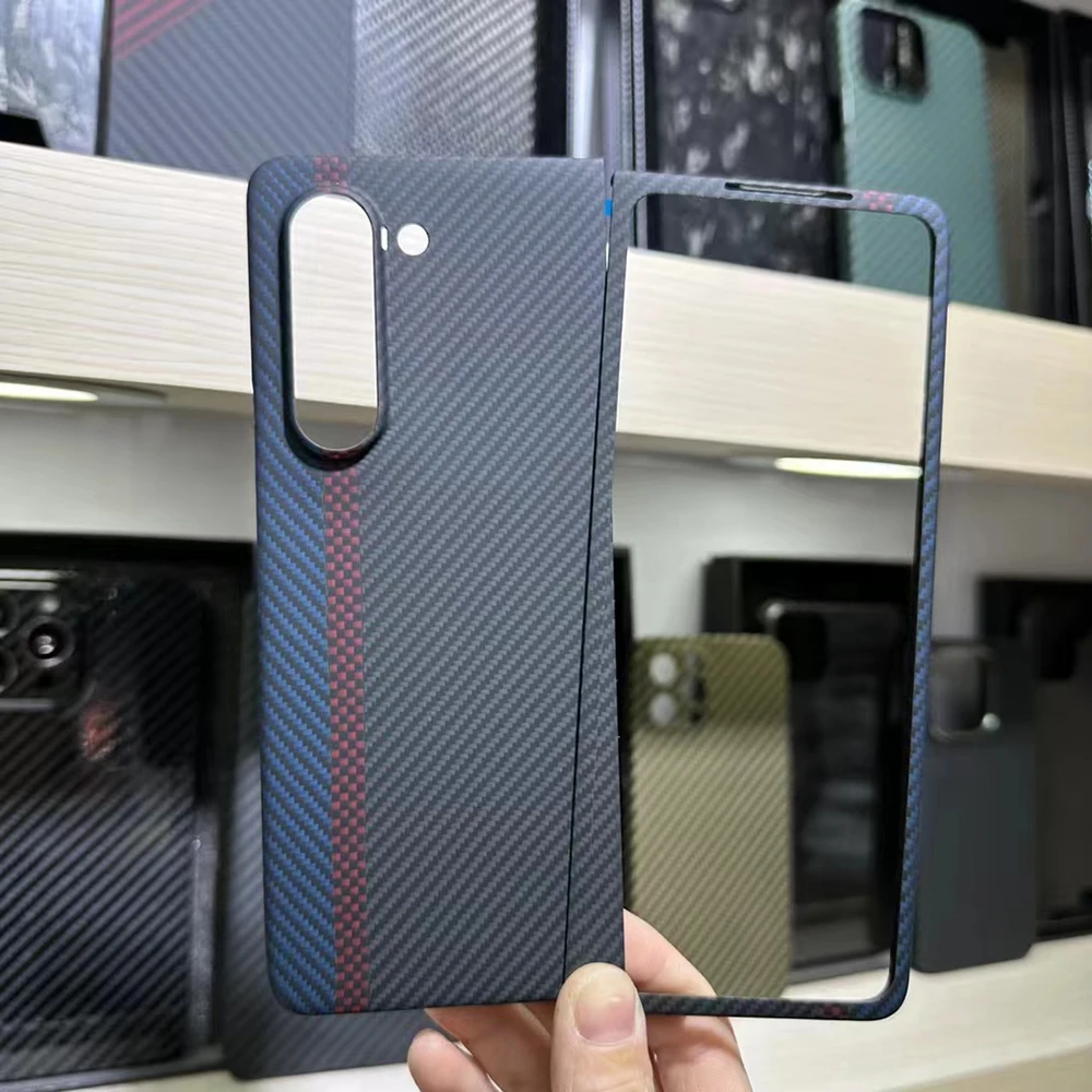 

Smhdmy 600D цветной чехол из углеродного волокна для Samsung Galaxy Z Fold5 Fold 5 Для Magsafe магнитный матовый Ультратонкий чехол из арамидной ткани