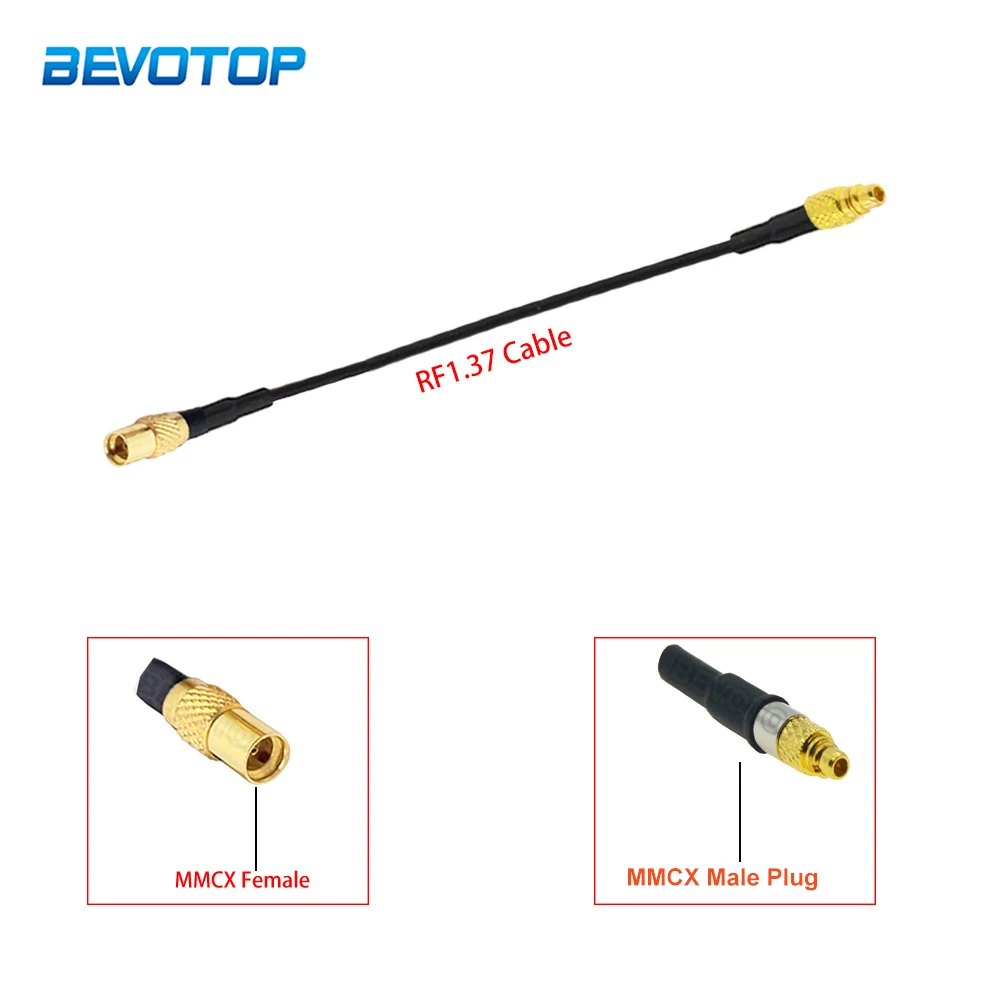 

RF1.37 Cable MMCX Male Plug to MMCX Female Jack Connector RF Coaxial Pigtail Cable Adapter Extension Cord Jumper 5CM-15M