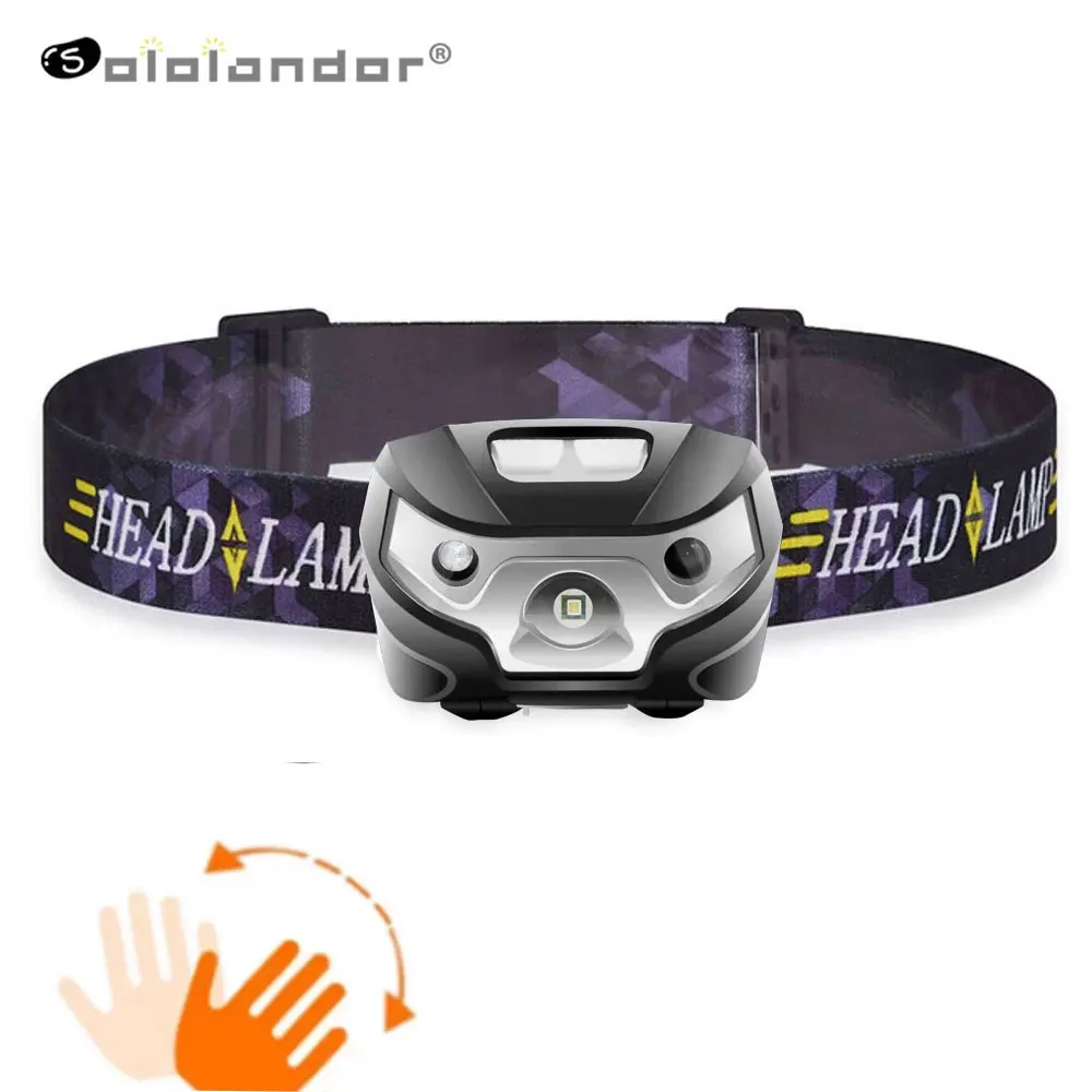 

Powerfull XPE LED Headlamp Rechargeable Body Motion Sensor Headlight Camping Flashlight Head Light Torch Lamp With USB Lantern