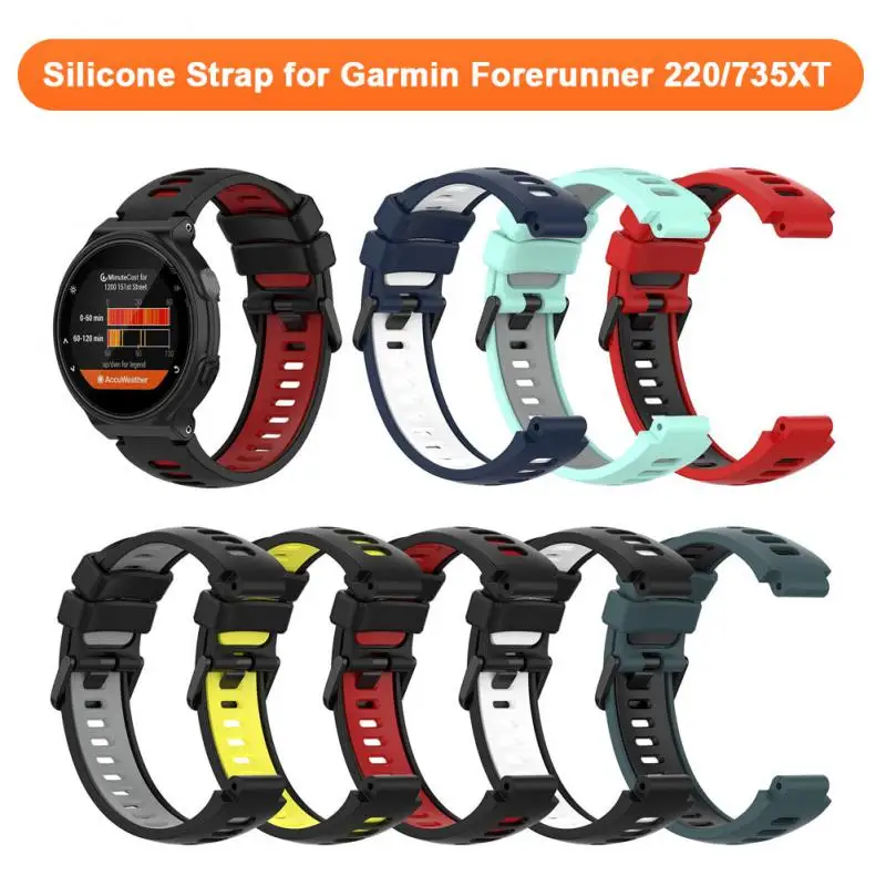 

Silicone Sport Strap for Garmin Forerunner 220/735XT Smart Watch Band Bracelet Replacement Wirstband for Garmin Forerunner