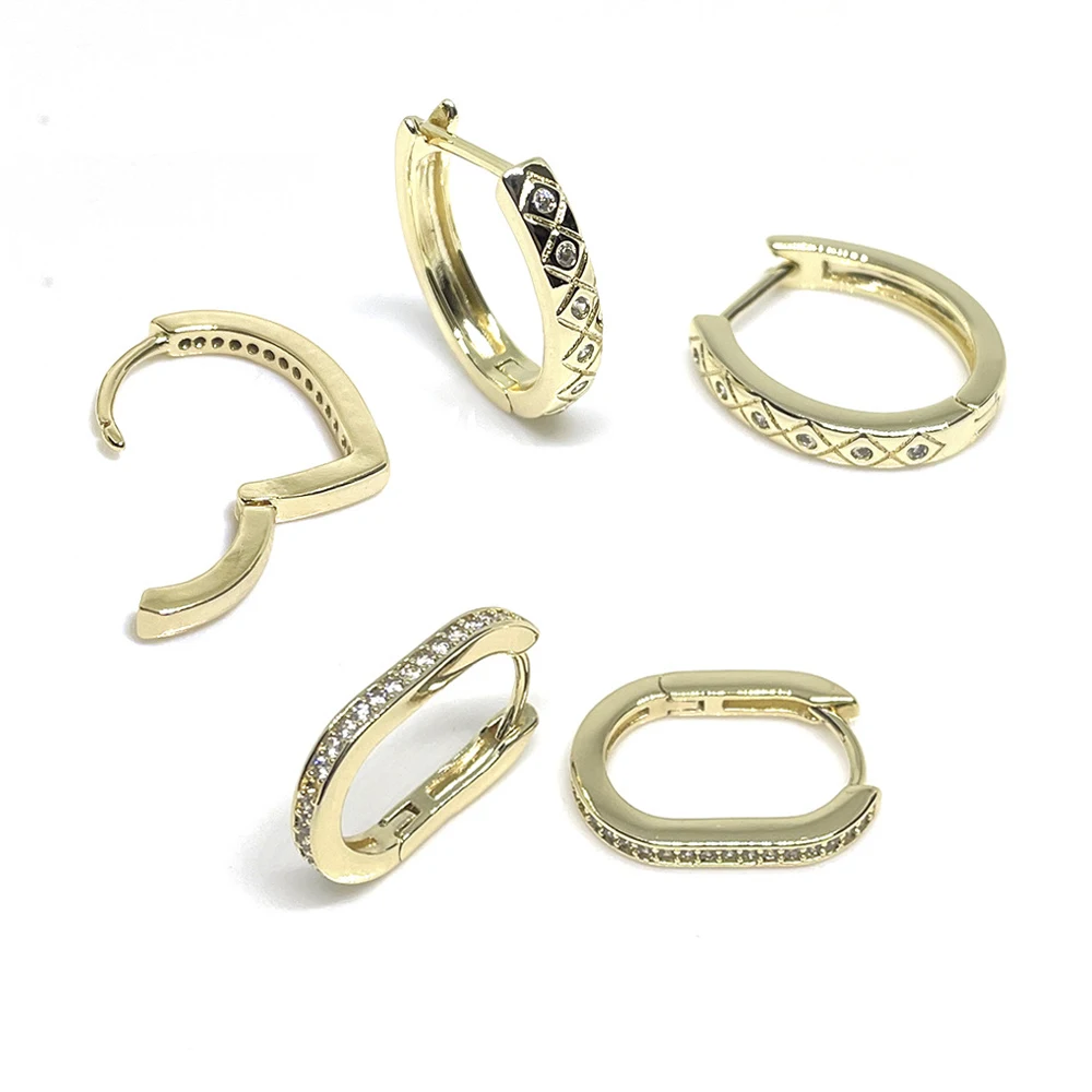 

Серьги-кольца женские Позолоченные из латуни, 2 шт.