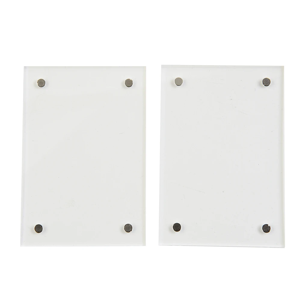 

Acrylic Desktop Display Frame Table Card Sign Collection Photo Protect Holder Magnetic Album Postcard Display Stand Home Decor