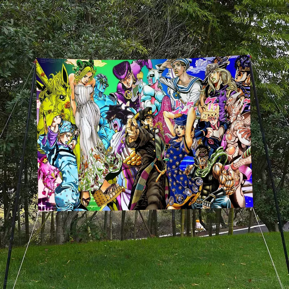 Ковер JoJo S Bizarre Adventure Аниме Таблица Флаг Для Гостиной Домашний Декор Общежития