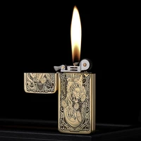 kerosene lighter geisha pixiu monkey opne flame encendeores cigarette gadgets for women lighters smoking survival isqueiro