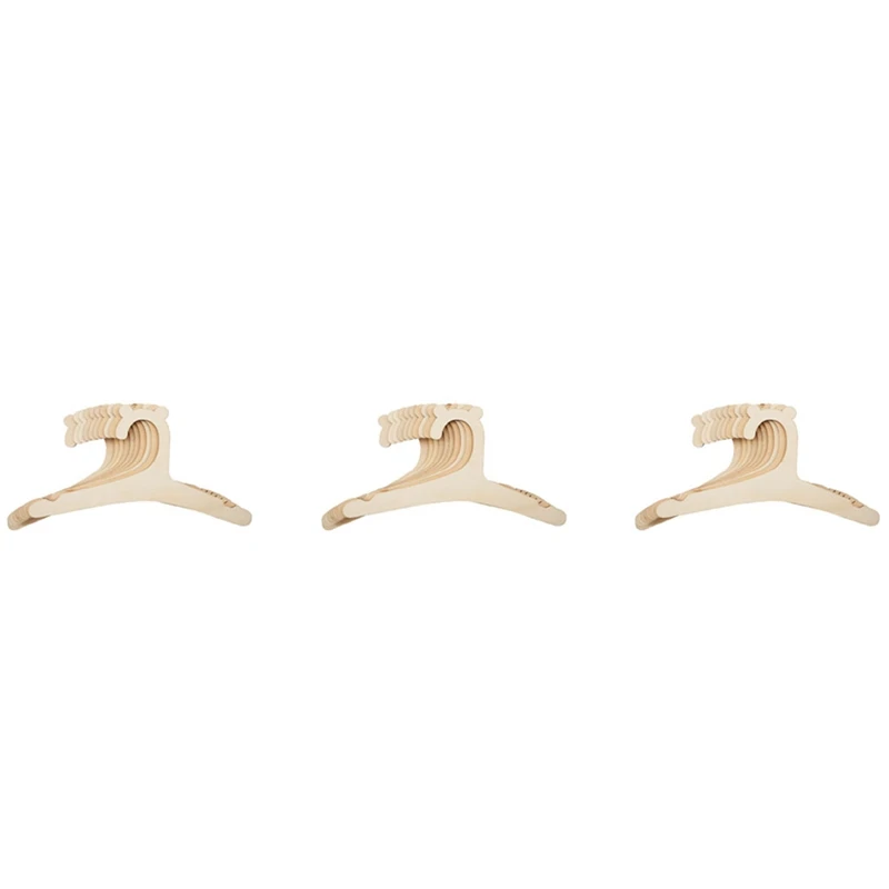 

30 Pcs Baby Creative Hanger Rack Baby Wooden Clothes Hanger Home Girls Princess Room Nursery Decor For Kids Present