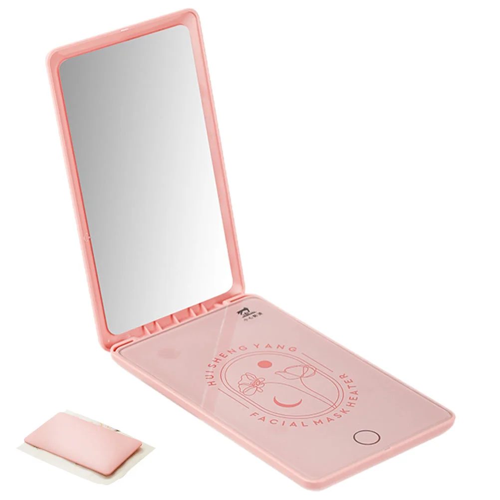 

Travel Mirror Face Facial Mask Heater Vanity Heated Device Abs Makeup Skin Care Machine