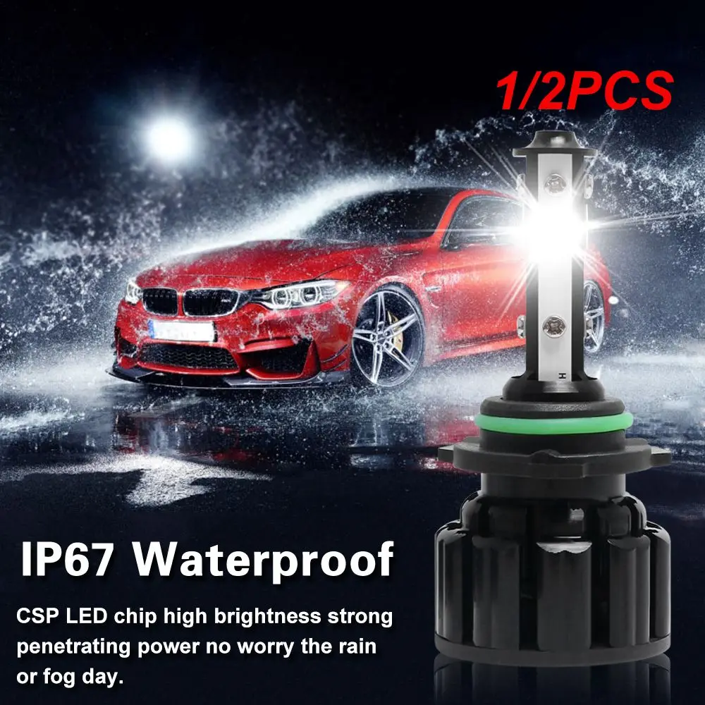 

1/2PCS Auto Lights Lamp Bulb 6500k Universal Multifunctional Superbright Practical Car Supplies Fog Light 8000lm Waterproof