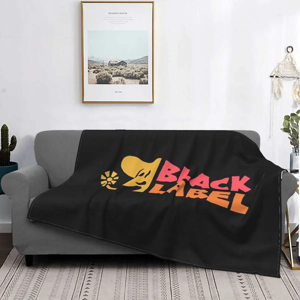 

Черная этикетка, одеяло для скейтбордов, покрывало для кровати, Клетчатое одеяло, покрывало для дивана, плед и одеяло