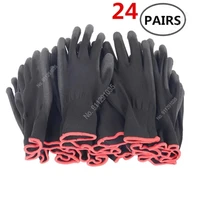 nitrile safety coated work gloves pu and palm coated gloves safety gloves are suitable for construction and maintenance vehicles