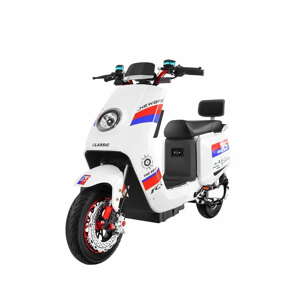 

60V30Ah Lithium Battery Electric Adult Motorcycle 400W Moped Scooter With Front And Rear Disc Brakes High Carbon Steel