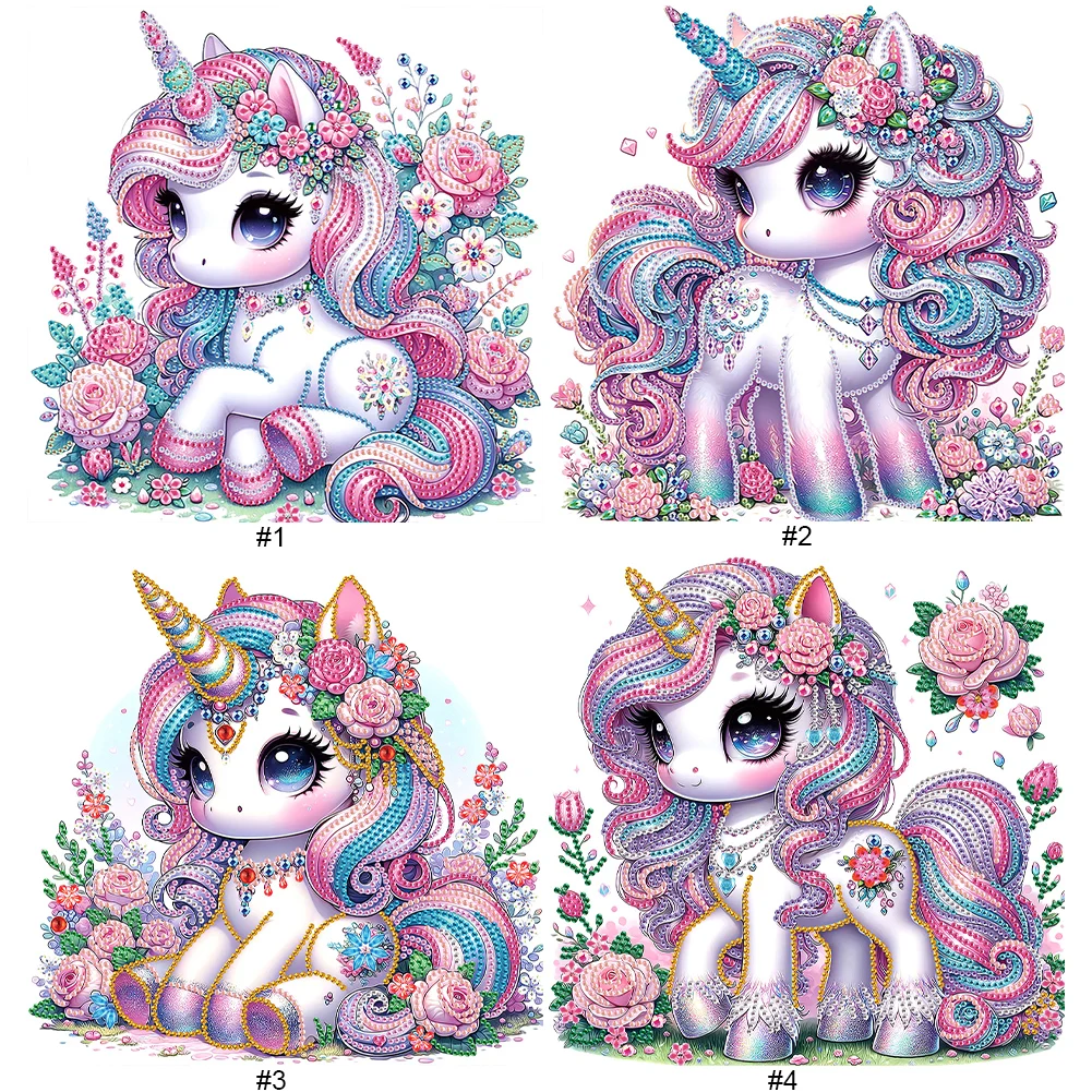5D DIY Частичная дрель специальной формы Алмазная картина Единорог Украшение