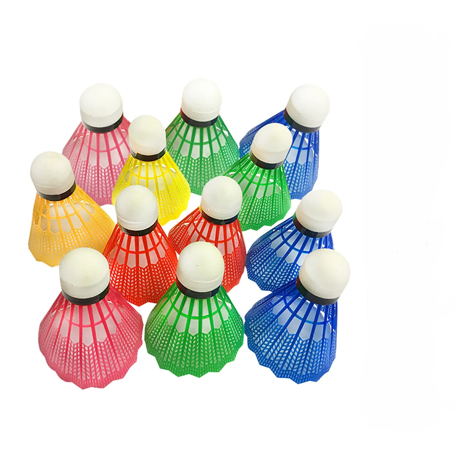 

Rubber Color Plastic 12 Packs Badminton Random Badminton Practice Ball sports Stress Valentines Tennis Balls