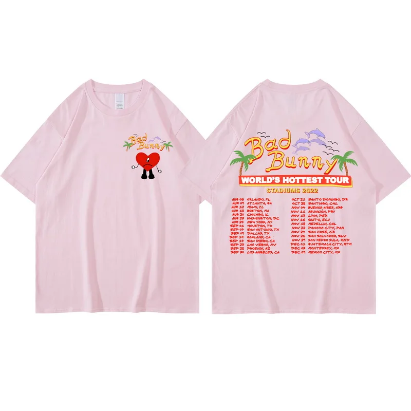Bad Bunny Un Verano Sin Ti Album T-shirt Short-sleeved Cute Fashion Summer Tee Men Tshirt Cotton O-neck Women Men Tees images - 6