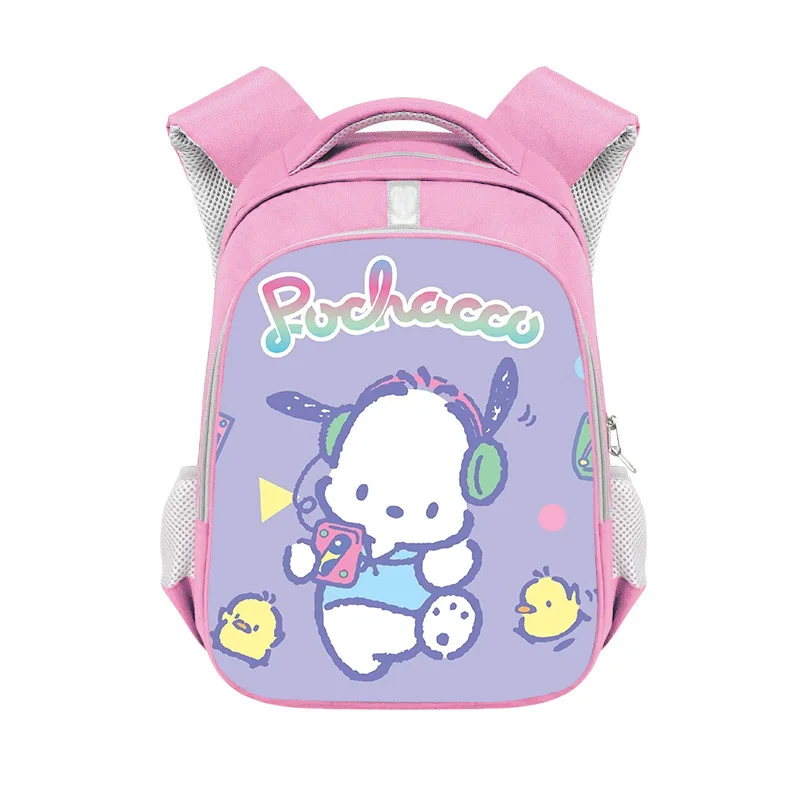 

Sanrio Pochacco Children's Schoolbag Cartoon Student Pink Backpack Large Capacity Backpack Handbag Book Stationery Storage Bag