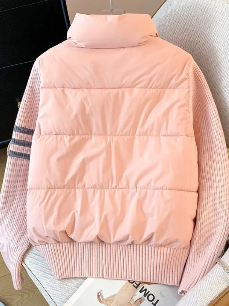 2024 осенне-зимняя модная новая женская роскошная хлопковая куртка высокого