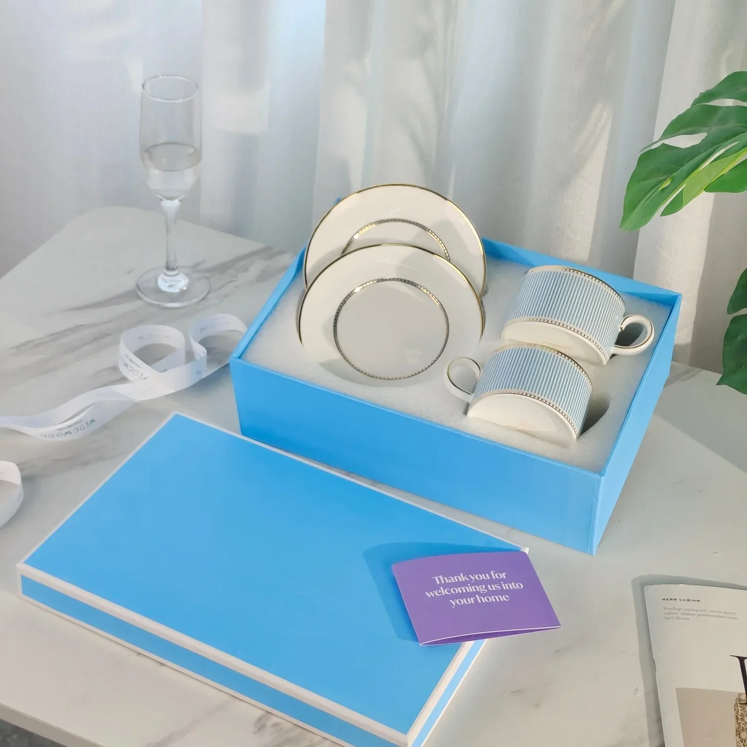 Усовершенствованный набор посуды домашняя эстетика британского китайского