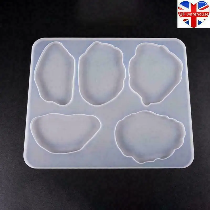 

Форма для литья под смолу с агатом, форма для изготовления эпоксидной смолы, глиняный инструмент «сделай сам»