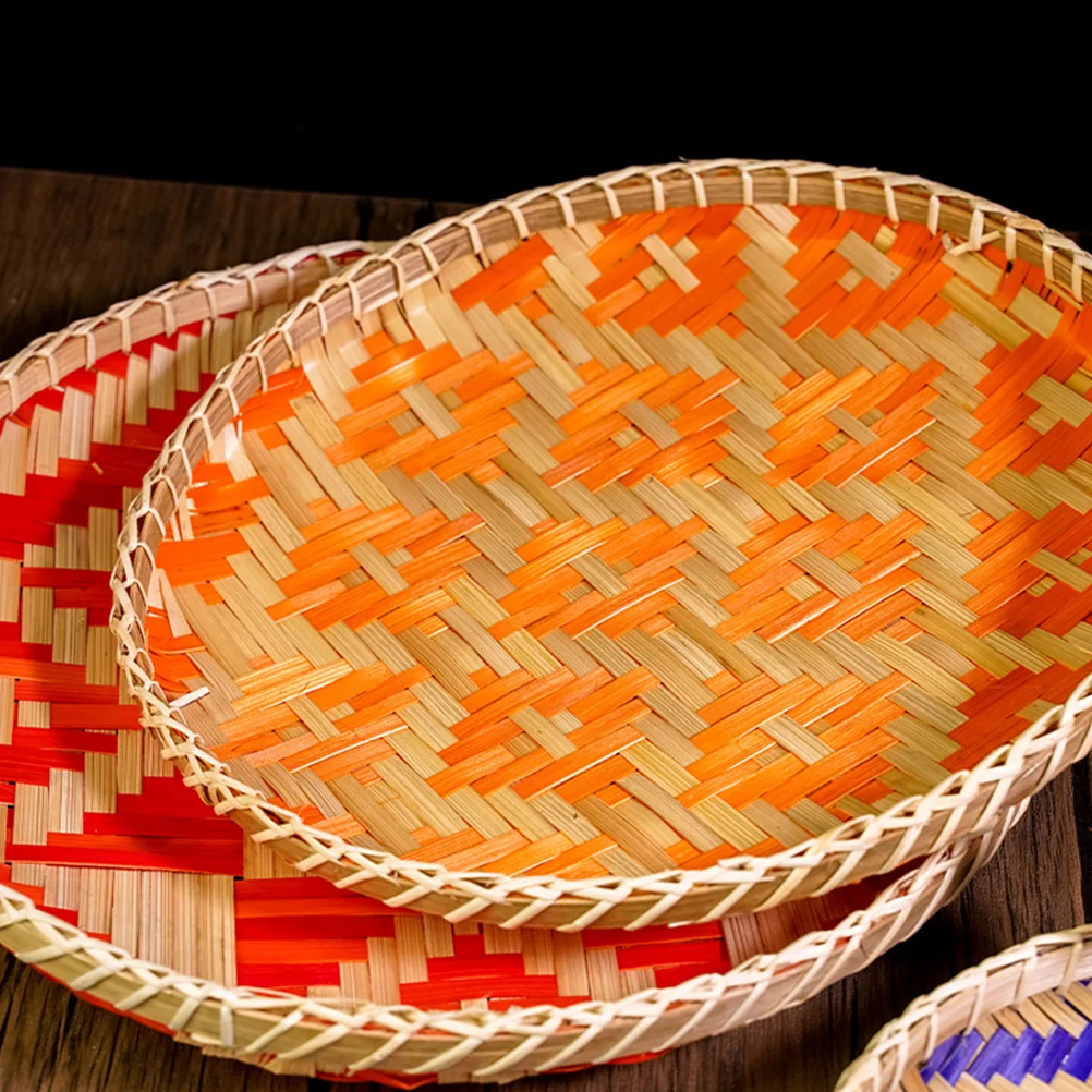 

Плетеная сервировочная корзина для хлеба из ротанга