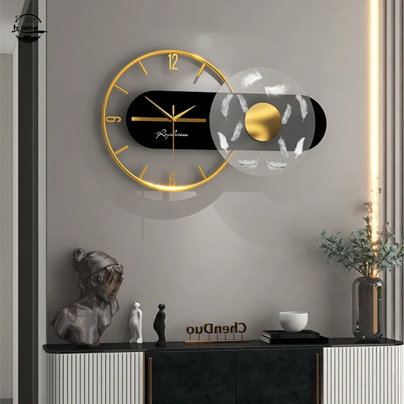 

3d Mural Digital Wall Clock with Light Modern Metal Large Silent Art Wall Clock Living Room Decoration Deco Cuisine Home Design