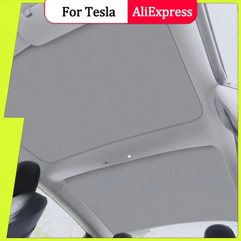 

Split Upgrade Buckle Sun Shades Glass Roof Sunshade For Tesla Model Y 2021-22 Front Rear Sunroof Windshield Skylight