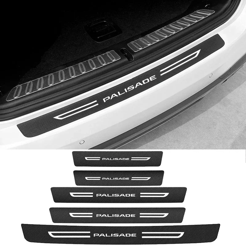 Автомобильные наклейки из углеродного волокна порог защита от царапин защитная