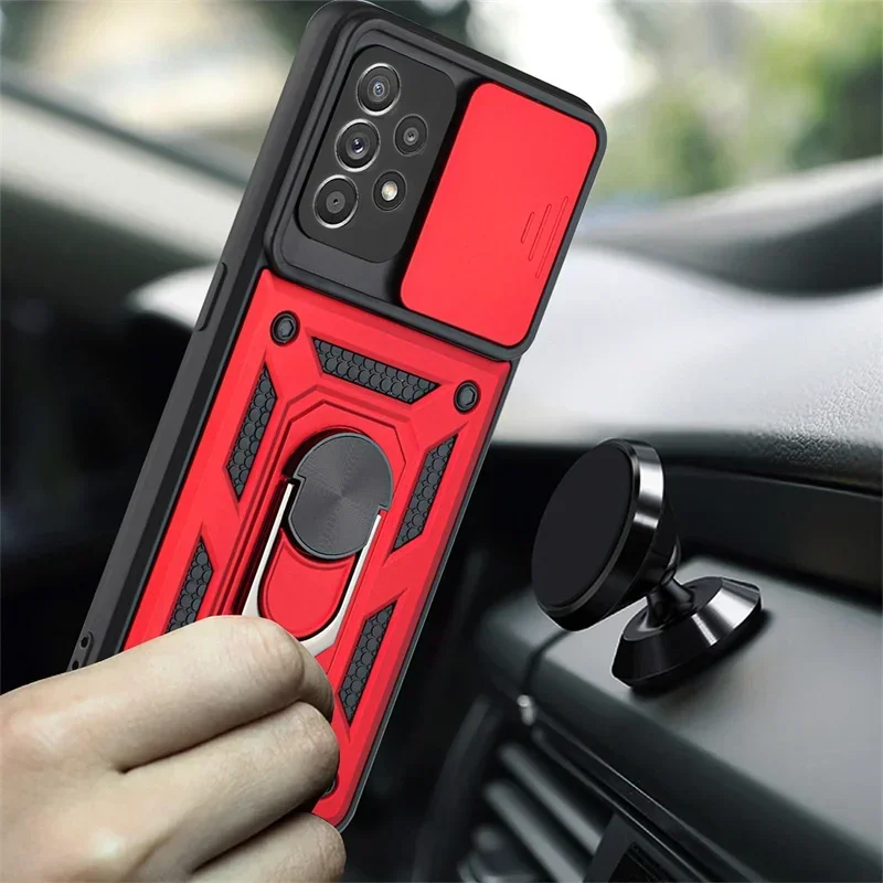 For Samsung Galaxy A52 5G Case Magnetic Finger Ring Holder Armor Cover for A72 A 72 52 S A52S SM-A525F/DS Cases