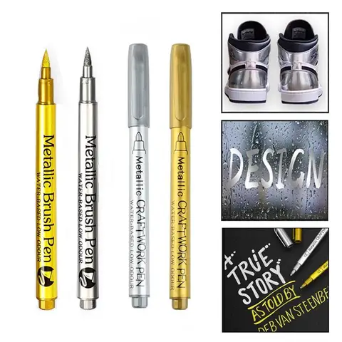 SEVENWELL Металлические маркеры, золотой/серебряный цвет