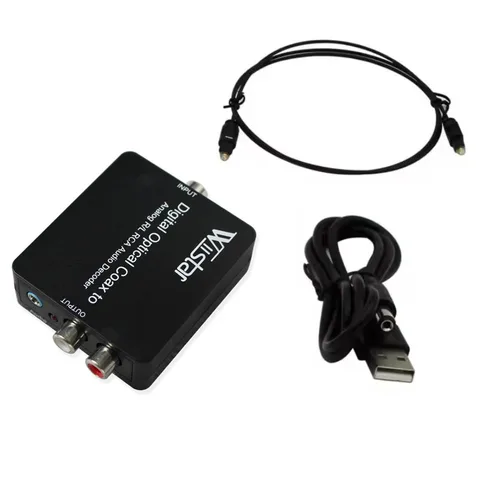 wiistar Цифро-аналоговый конвертер Toslink RCA 3.5 мм