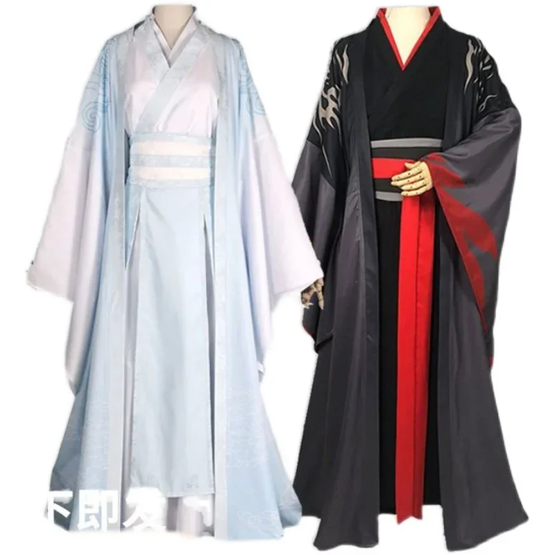 Фото Grandmaster Of Demonic Cultivation Yi Ling Ancestor Wei Wuxian Lan Wang Ji Косплей Костюм Мужской и женский Hanfu Хэллоуин J1 №5
