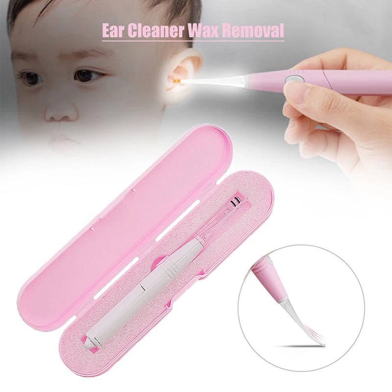 

Baby Ear Cleaner Wax Removal Tool Flashlight Earpick Cleaning Luminous Spoon Kit