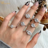 wong rain 100 925 sterling silver created moissanite gemstone wedding engagement fashion ring for women fine jewelry wholesale