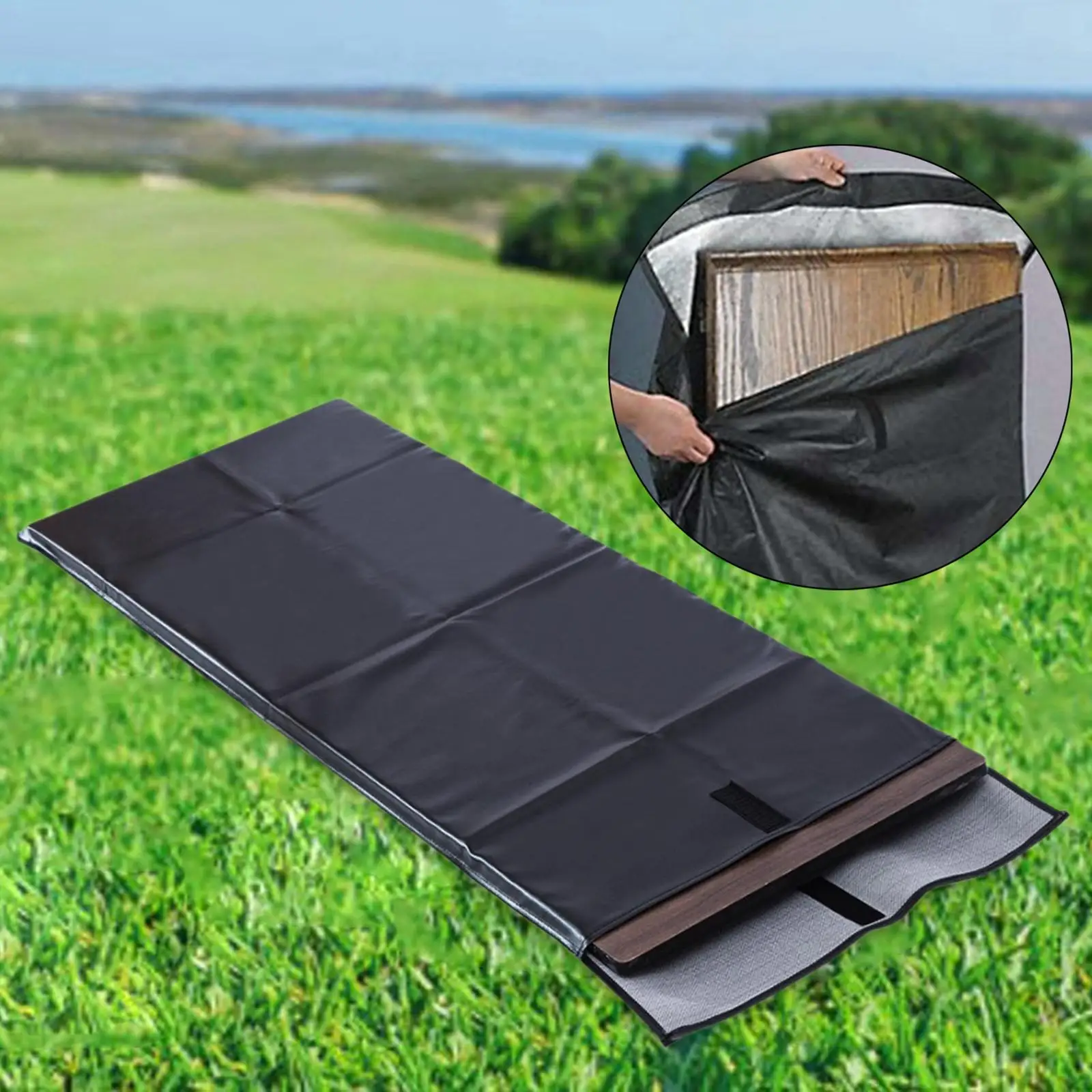 

Desk Leaf Storage Bag Thick Lined Interior Reusable Dust Storage Collection Dump Bag Outdoor Picture Frame Art Craft Storage Bag