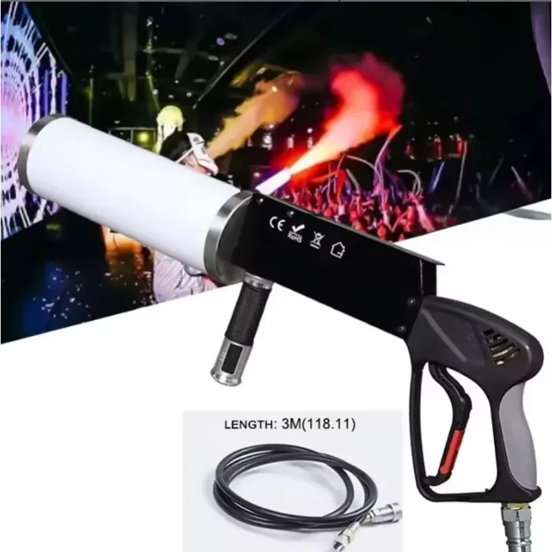 Цифровая CO2-джет-машина RGB LED с высотой распыления 6-8 м и классом защиты IP20 для DJ-вечеринок (art.: 3920dadcaf63d) - 3920dadcaf63d