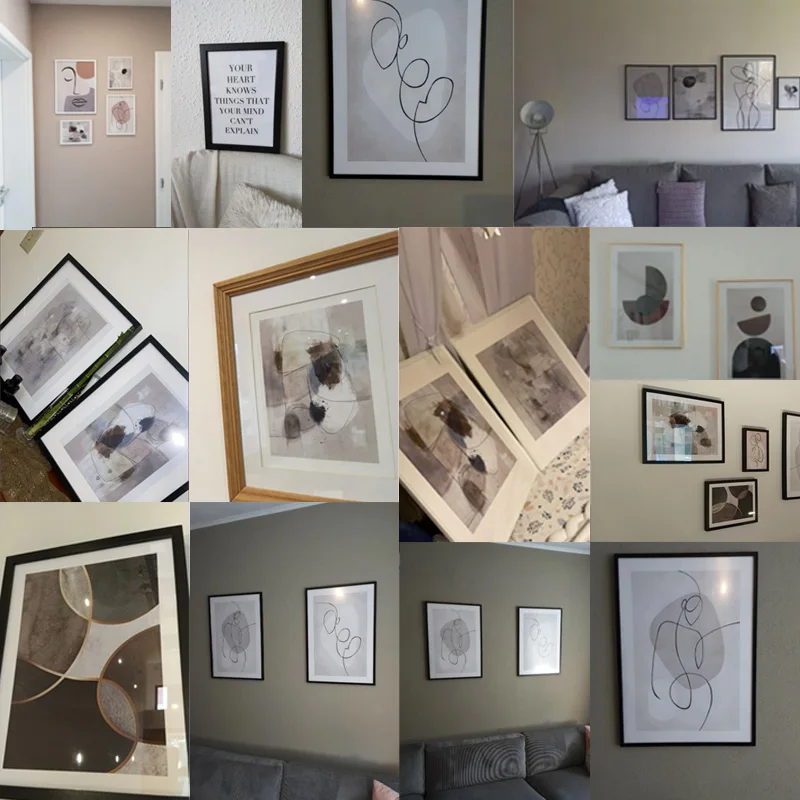 Абстрактный геометрический плакат настенное искусство скандинавский принт на