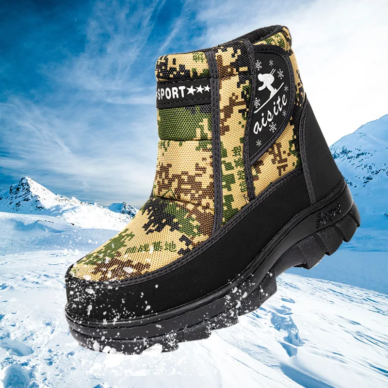 

Женские меховые плюшевые ботинки, теплые Нескользящие ботильоны на липучке, Зимние удобные ботинки на толстой платформе и плоской подошве