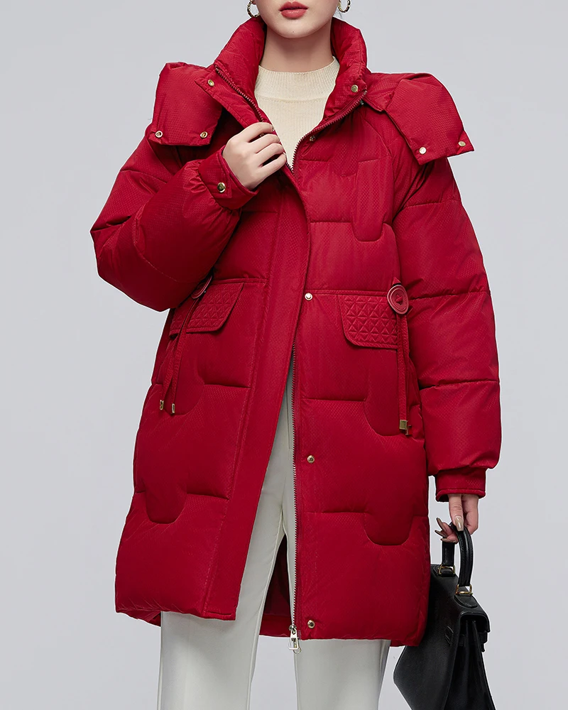 2024 зимняя женская куртка пальто женские длинные с капюшоном верхняя одежда