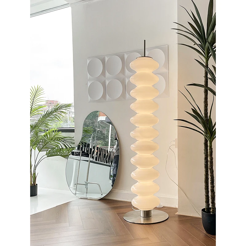 

Gourd floor lamp post modern simple living room bedroom study cream wind ins designer high sense