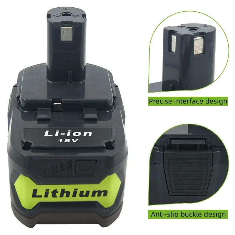 Литиевая аккумуляторная батарея для Ryobi ONE + P108 P109 P106 P105 P104 P103 P102 RB18L40 RB18L60 RB18L50