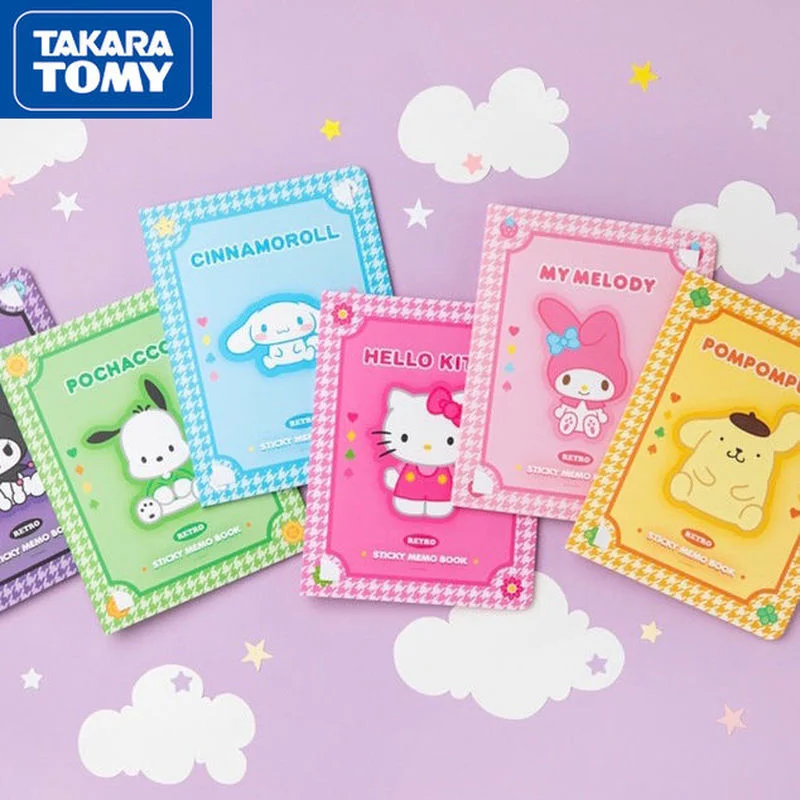 

TAKARA TOMY Hello Kitty Post-it Set Cute Cartoon Envelope Paper Message Memo Girls Gifts School Stationery Office Supplies
