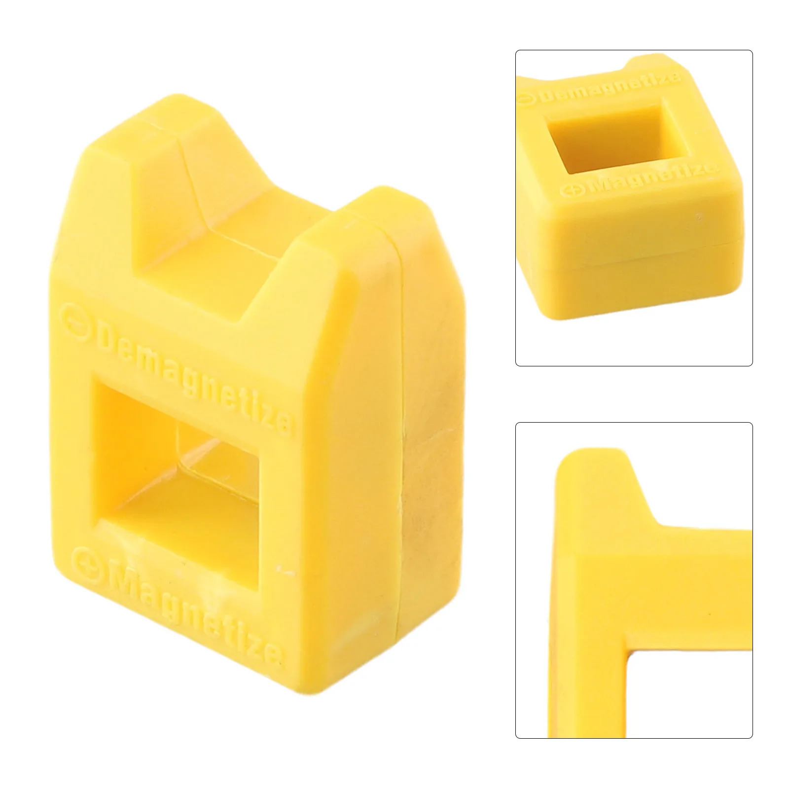 

For Screwdrivers Steel Tools Magnetizer Demagnetizer Durable Frashion Hyigh Quality Yellow 29*40*19mm 2pcs Best