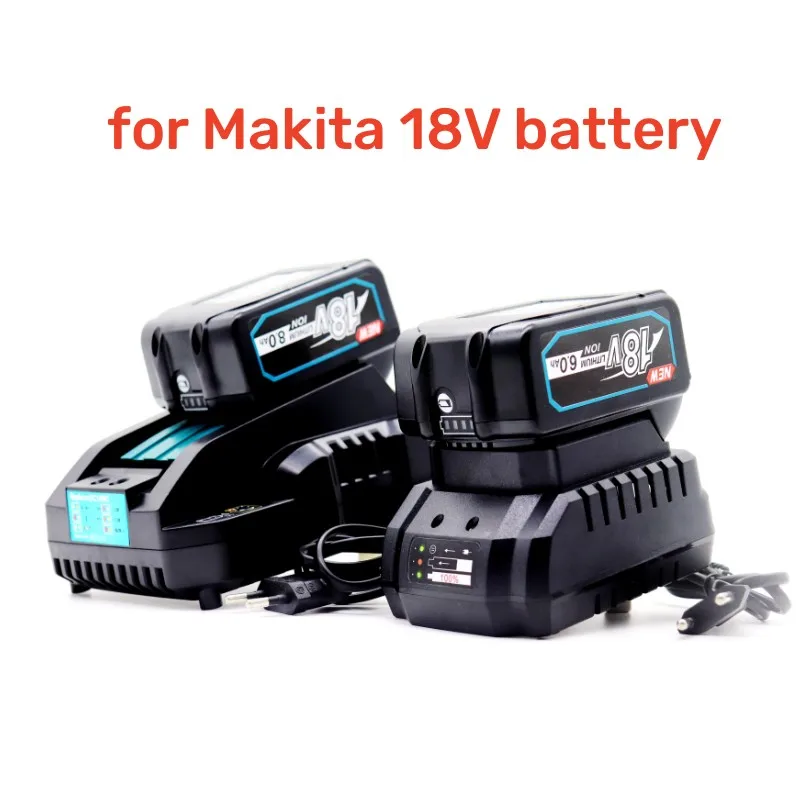 Аккумулятор и зарядное устройство BL1830 для Makita, 18 в, 6000 мАч