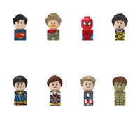8 pcslot marvel superheroes action figure diy mini avenger model building blocks bricks sets classic kids toys for children