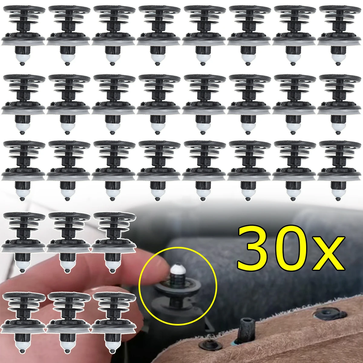 Зажимы для отделки карты дверной панели автомобиля крепежные заклепки