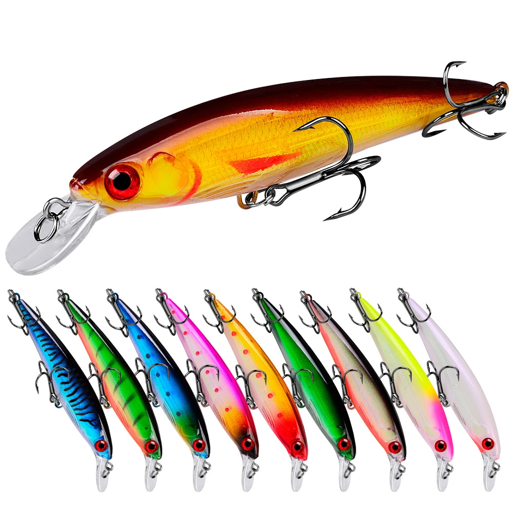 

1PCS Minnow Fishing Lure 11cm 14g Sinking Hard Bait Wobbler Jig Bait Crankbait Carp Striped Bass Pesca Fishing Tackle SwimBait