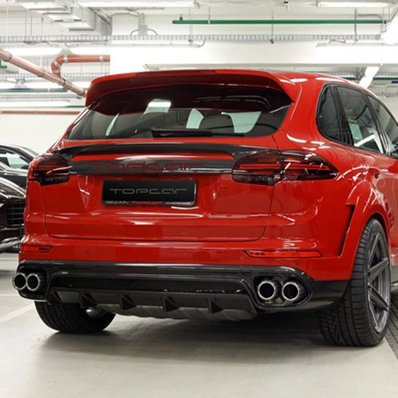 Углеродное волокно автогоночный спойлер крыло для Porsche Cayenne 958 Turbo S Sport 4 двери